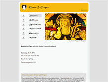 Tablet Screenshot of kloster-zoffingen.de